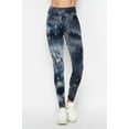 thumbnail image 1 of Buttery Smooth Tie Dye High Waisted Leggings Black L/XL, 1 of 2
