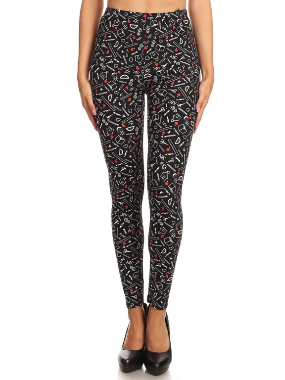 Buttery Soft College Student Plus Size Leggings - 3X-5X - LIMITED EDITION (One Size Plus,Black)