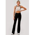 thumbnail image 1 of Buttery Soft Drawstring Waist Flare Pants - Black, 1 of 11