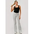 thumbnail image 1 of Buttery Soft Drawstring Waist Flare Pants - Light Heather Gray, 1 of 11