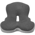 thumbnail image 1 of Buttocks Cushions Office Chair Cushion with Backrest (Classic Gray), 1 of 9