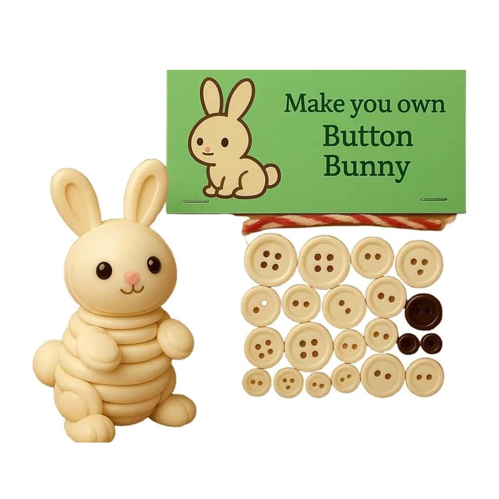Button Animal Craft Set Animal Decoration With Step By Step Guide Ideal ...