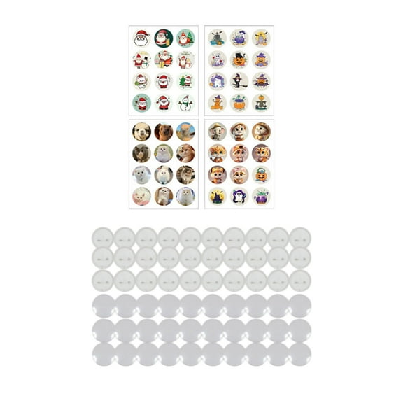 Button Badge Machine,DIY Badge Button Maker Press Machine,DIY Push Pull Button Making Machine Portable,Blank Button Pins badge making Clips Arts Crafts,Badge Button Makers Interchangeable Die