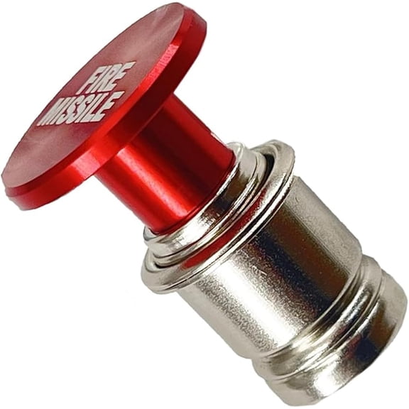 Button Car Cigarette Lighter: Fire Missile Button Car Cigarette Lighter Replacement, Universal Design Fits Most Vehicles with Standard 12 Volt Power Source (Fire Missiles)