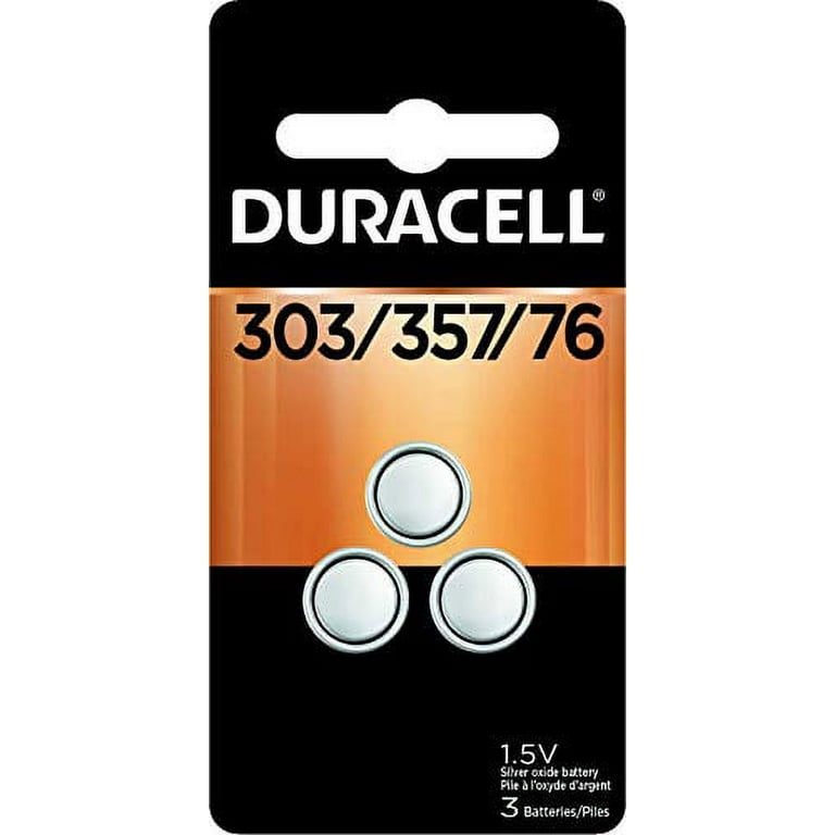 Button Cell Battery, 303/357, 1.5 V, 3/Pack Button Cell Battery, 303/357, 1.5 V, 3/Pack