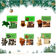 thumbnail image 1 of Button Christmas Tree Ornament Kits,Button Ornament Kits,DIY Button Highland Cow Craft Kit, Animal Theme Fun Christmas Button Christmas Tree Ornament Kit with Turtle, Owl, Rabbit,DIY Ornaments Kits, 1 of 8