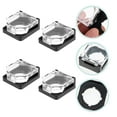 thumbnail image 1 of IMIKEYA 4Pcs Self Reset Button Protector Transparent Plastic Guard with Easy Install, 1 of 8