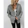 thumbnail image 1 of Button-Down Long Sleeve Hooded Sweater, 1 of 11