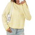 thumbnail image 1 of Button Down Long Sleeve Lightweight Crewneck Casual Knit Striped Cardigan, 1 of 7
