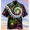 ButtonDown Shirt Cartoon Musical Instrument Men's Hawaiian Shirt
