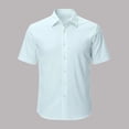 thumbnail image 1 of Button Down Shirt for Men Casual Regular Fit Classic Shirts Loose Comfortable Summer Daily Wear Light Blue Size XXL, 1 of 4