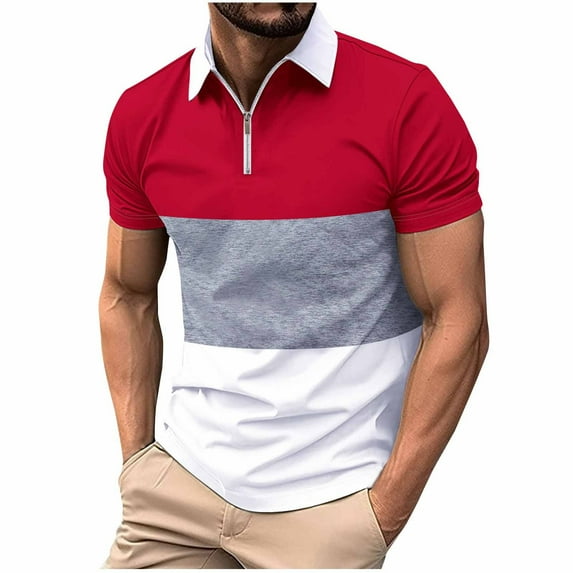 Button Down Shirts For Men Short Sleeve Summer Casual Mens Color Blocking Short Sleeve Shirts