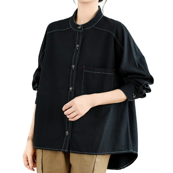 Button Down Shirts For Women Sevevn Womens Oversized Shirt Jacket Button Down Long Sleeve Fall Casual Shackets