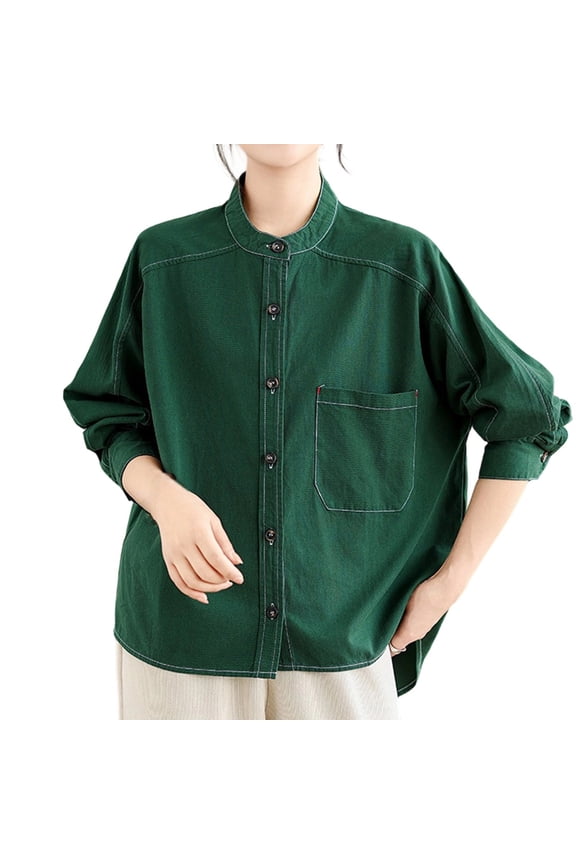 Button Down Shirts For Women Sevevn Womens Oversized Shirt Jacket Button Down Long Sleeve Fall Casual Shackets