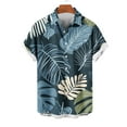 thumbnail image 1 of Button Down Shirts for Men Casual Collar Printed Short Sleeved Button Fashion Cardigan Pocket, 1 of 4