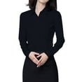 thumbnail image 1 of Button Down Shirts for Women, Fitted Long Sleeve Work Office Blouse, 1 of 9