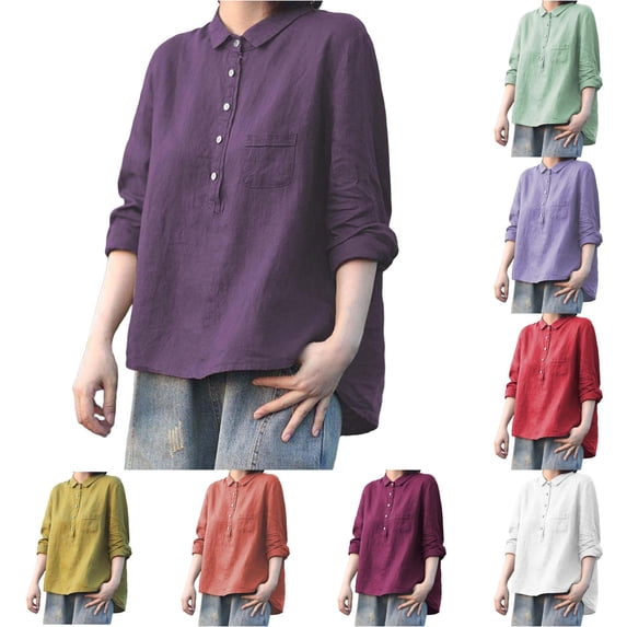 Button Down Shirts for Women Long Sleeve Button Up Shirt Texture Off ...