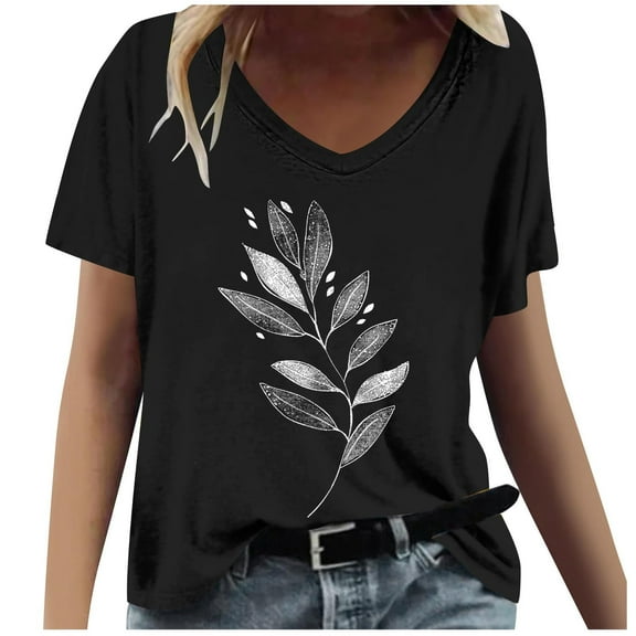 Button Down Shirts for Women Short Sleeve Women's Summer Tops, Tees & Blouses White Summer Tops for Women Dressy Hawaiian Shirts Blue