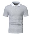 thumbnail image 1 of Button Down Short Sleeve Men Short Sleeve Dress Shirt Mens Pullover Shirts Short Sleeve Mens Linen Short Sleeve Button Down Lightning Deals of Today, 1 of 6