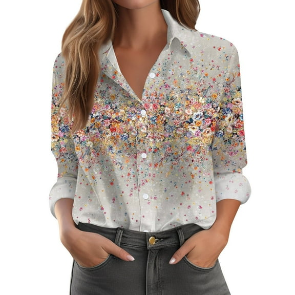 Button Down Tunic Shirts for Women