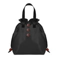 thumbnail image 1 of Button Drawstring Lunch Tote Bag Lightweight Water Resistant Portable Handheld Food Storage Bag, 1 of 3