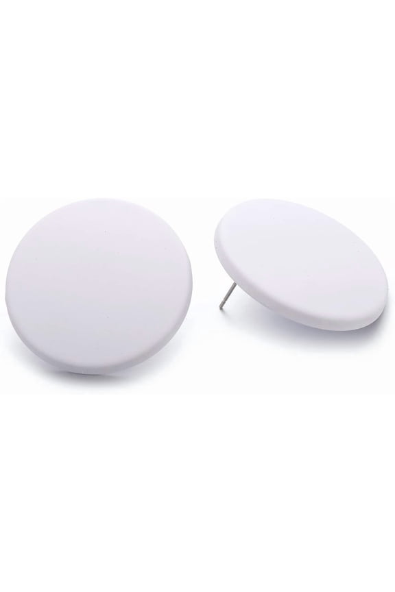 Button Earrings, Large Round Acrylic Stud Earrings For Women[Z5915]