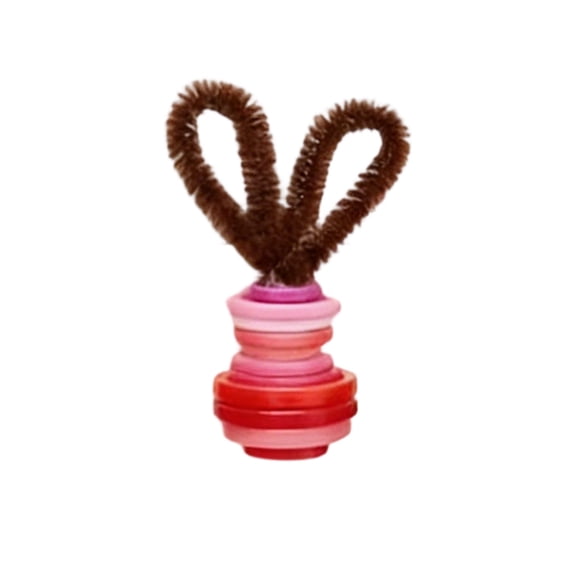 Button Easter Bunny Craft Kits, Make Your Own Button Bunny Decorations DIY Hanging Ornament for Easter Party Gift