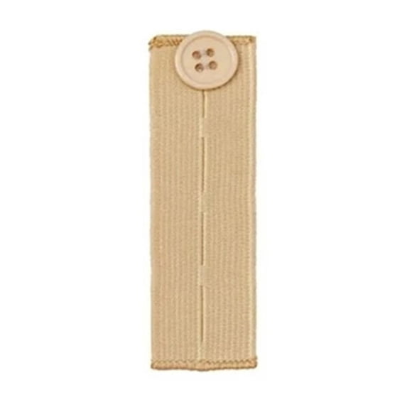 Button Extender for Pants, 1x3.3 in Pants Waist Extenders for Men & Women, Adjustable Elastic Jeans Button Extender, 4 Colors, Ideal for Trousers, Dress, No Sewing Instant Waistband Extension,Khaki