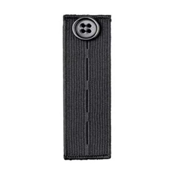 Button Extender for Pants, 1x3.3 in Pants Waist Extenders for Men & Women, Adjustable Elastic Jeans Button Extender, 4 Colors, Ideal for Trousers, Dress, No Sewing Instant Waistband Extension,Black