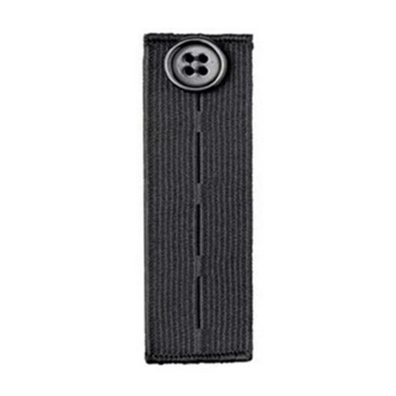 Button Extender for Pants, 1x3.3 in Pants Waist Extenders for Men & Women, Adjustable Elastic Jeans Button Extender, 4 Colors, Ideal for Trousers, Dress, No Sewing Instant Waistband Extension,Black