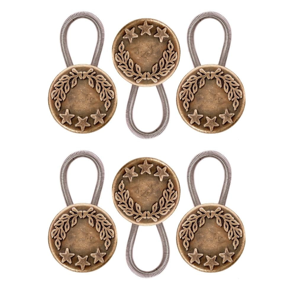 Button Extender for Pants, Jeans 6Pack Waist Pant Button Extender