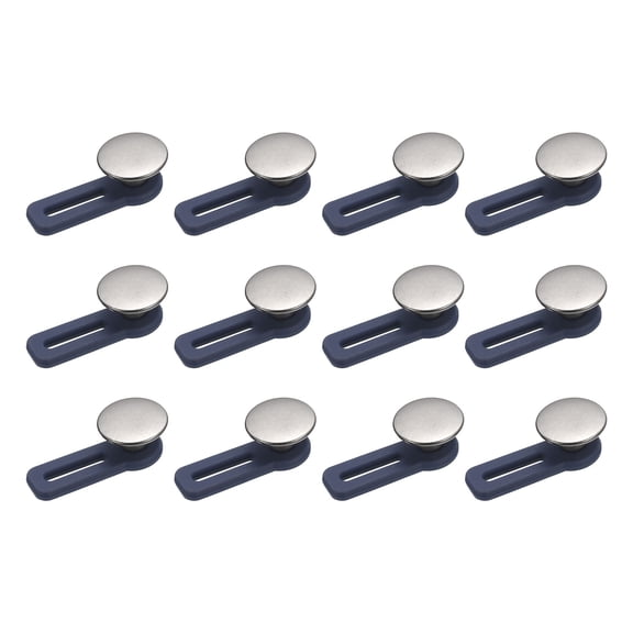 Button Extenders, 12pack - Silicone Pants Waist Extension(Light Copper,1.38")