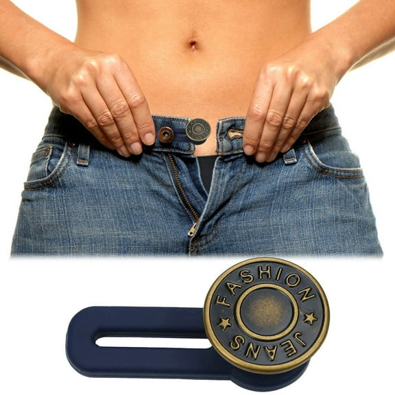 Button Extenders for Jeans, Pants, No Sewing Instant Waistband Extension, Effortless Fit, Ideal for Men & Women, Comfort Reusable, Perfect Waist Extenders, 1 Pcs, 1.38 Inches
