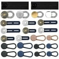 thumbnail image 1 of Button Extenders for Jeans, 6 Sizes Pants Button Waistband Extender, Flexible Adjustable Elastic Waist for Women Men, 1 of 6