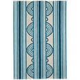 thumbnail image 1 of Dash & Albert Button Hand Micro Hooked Wool Rug, 2' 6" x 8', Blue, 1 of 8