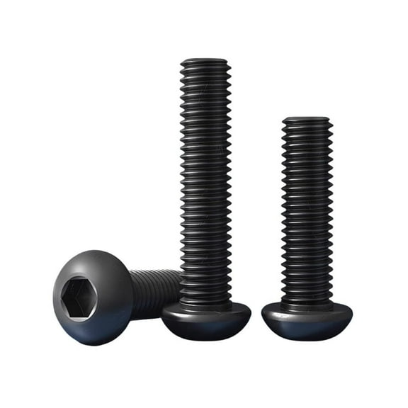 Button Head Socket Cap Screws,Pan Head Socket Cap Screws. 12.9 Grade Alloy Steel, Black Oxide, Fully Threaded, Machine Thread