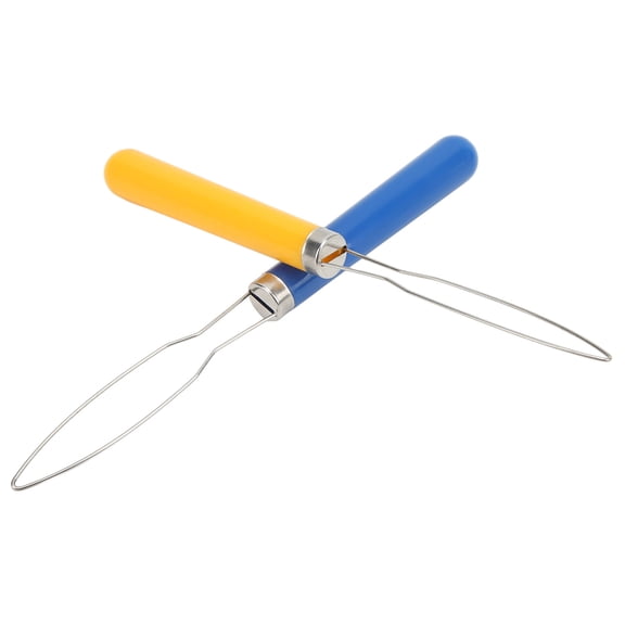 Tailor Ruler Button Hook Tool, Button Hook 2PCS for Tailoring for Household for Sewing, Sewing Kit, Button Hook Helper, Wire Button Hook Sewing Craft