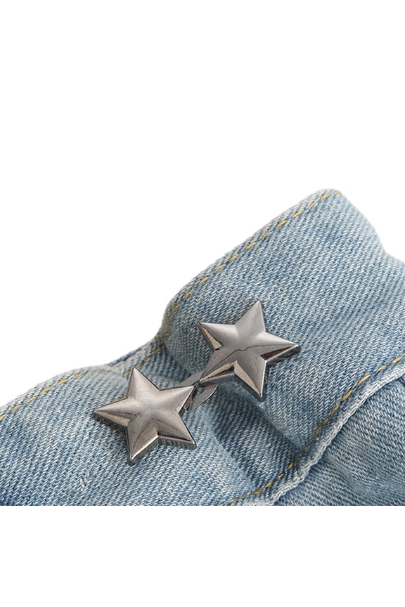 Button Jean Button Star Pant Pin Jean Button Pins Adjustable Waist Buckle Tighten Waist Button Pin No Sew