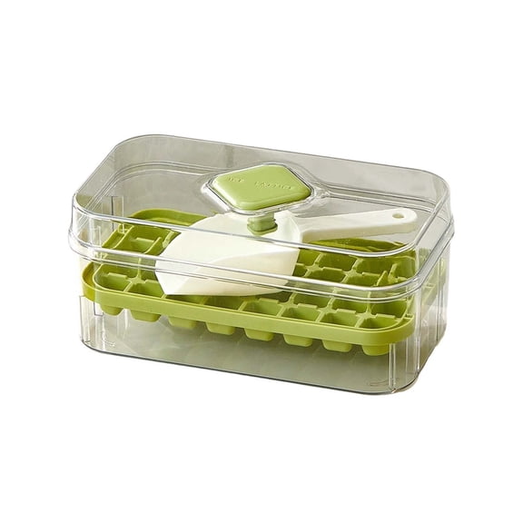 Button With Lid 28 Cavity Silicone Tray Storage And Easy Release Freezer For Home Kitchen Party Small Babies for Ice Cubes Ice Sphere Ice Tray Shapes Big round Silicone Tray Baby Food Food Lots Cubes