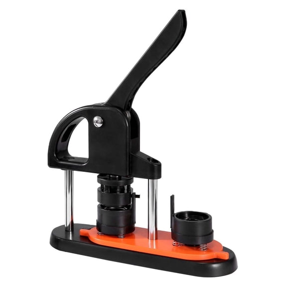 Button Maker 1.25 Inch - 32mm Pin Making Kit with 500 Parts, Ergonomic Handle - DIY Badge Machine for Kids Crafts, Gifts, Christmas Projects