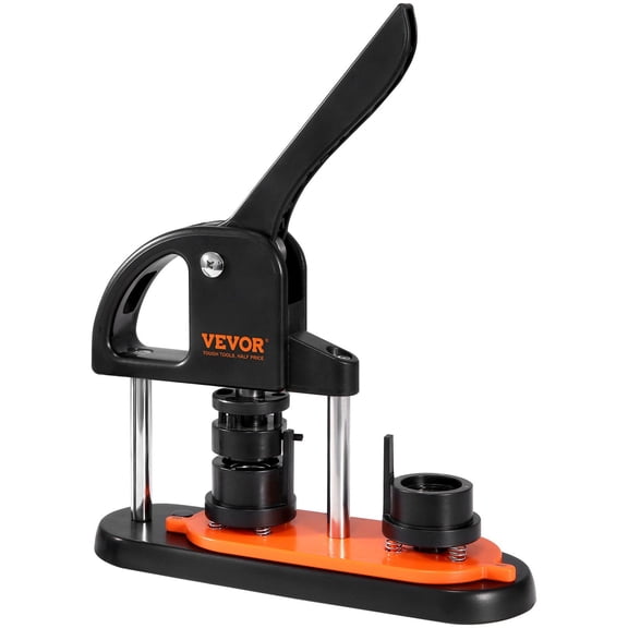 Button Maker Machine 0.98 Inch 25mm Pin Maker with 500pcs Button Parts Panda Magic Book Ergonomic Arc Handle Punch Press Kit DIY Gifts for Children Christmas