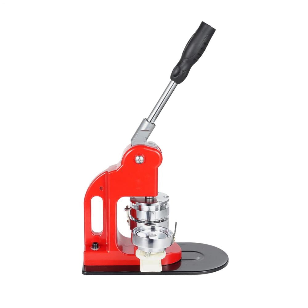 Button Maker Machine 1.25/2.28in Button Badge Maker Punch Press Machine with 300 Pcs Circle Button Parts and Circle Cutter