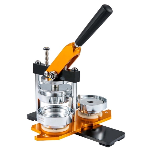 Button Maker Machine 3 Inch - 75mm Badge Maker Kit with 100 Parts - Pin Press Machine for Crafts, DIY Projects, & Personalized Gifts