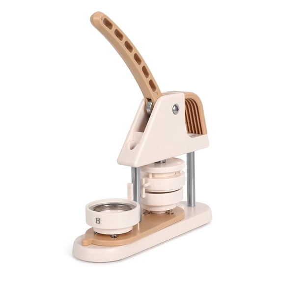 Button Maker Machine 58mm (3rd Generation) | No Tools Needed DIY Press Kit with 100pcs Button Parts | Portable Punch Press for Badge Making