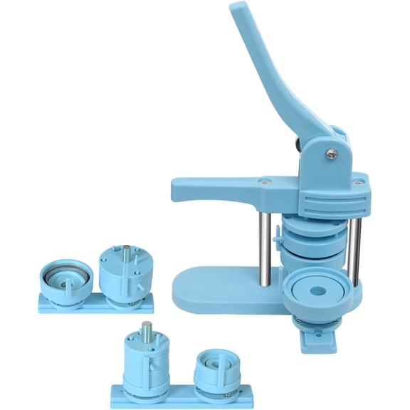 Button Maker, Multiple Sizes Button Maker Machine 25 32 58mm Badge Pin Machine 1/1.25/2.28 Inch 3-in-1 Pin Maker Button Press Pin Press Button Machine Each Size with 100pcs Button Maker Supplies