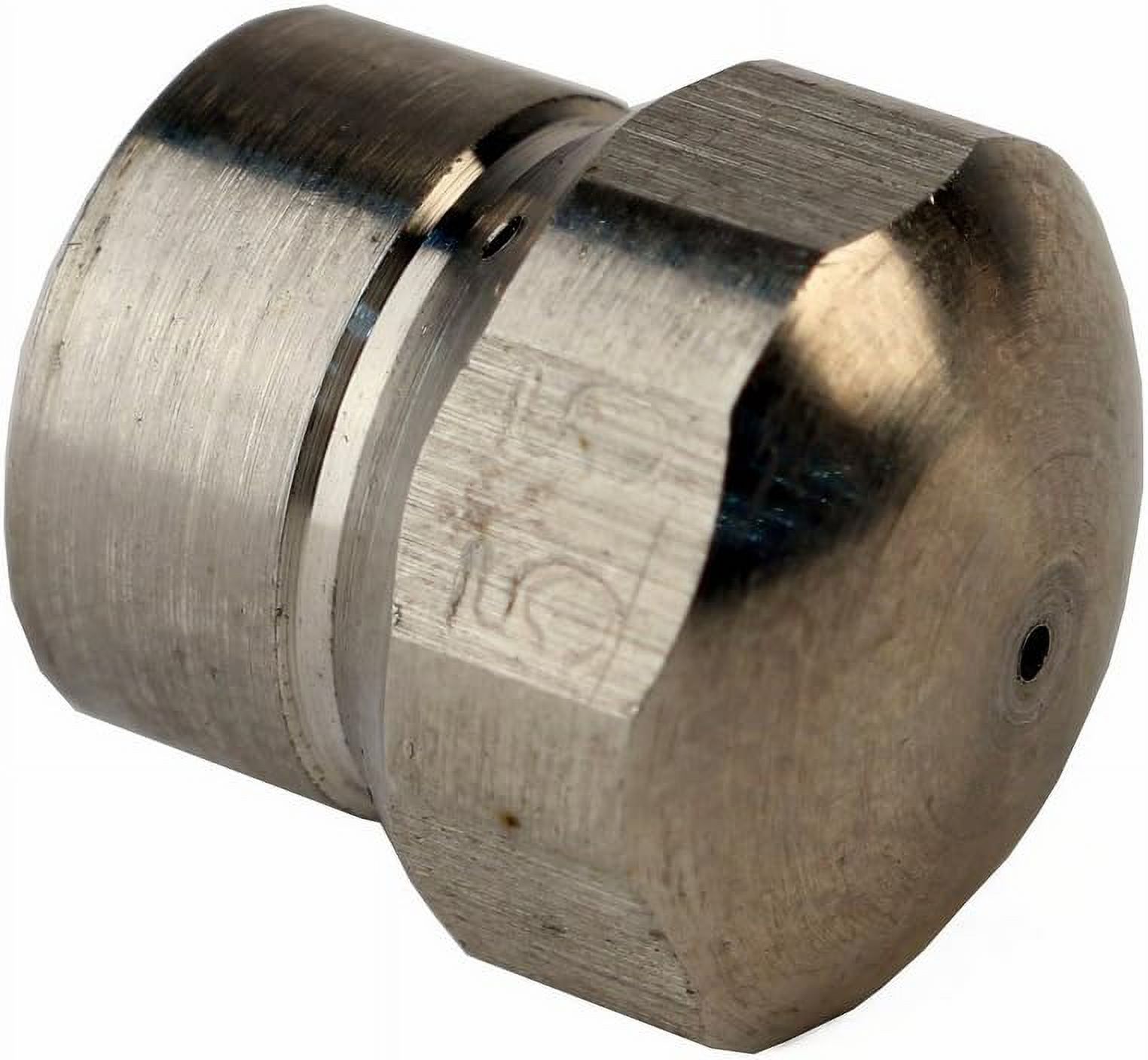 Button Nose 1/8Inch Drain Cleaning Nozzle 5.5 Orifice 5500 PSI