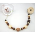 thumbnail image 1 of Button Pacifier Clip with Adorable Wooden Beads, 1 of 3
