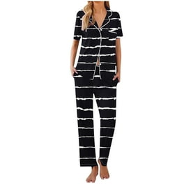 U2SKIIN Women Satin Pajamas Set, Long Sleeve Silk Pajamas