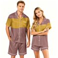thumbnail image 1 of Button Up Pajamas for Women Mens Pajamas Set Shorts Men's Pajama Sets Matching Pajamas for Couples Matching Pajamas Set for Couples Plaid Button Down Soft Cooling Sleepwear Pockets Women Men, Red, S, 1 of 5