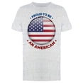 thumbnail image 1 of Button: Proud To Be An American Tee Men's -Image by Shutterstock, 1 of 2